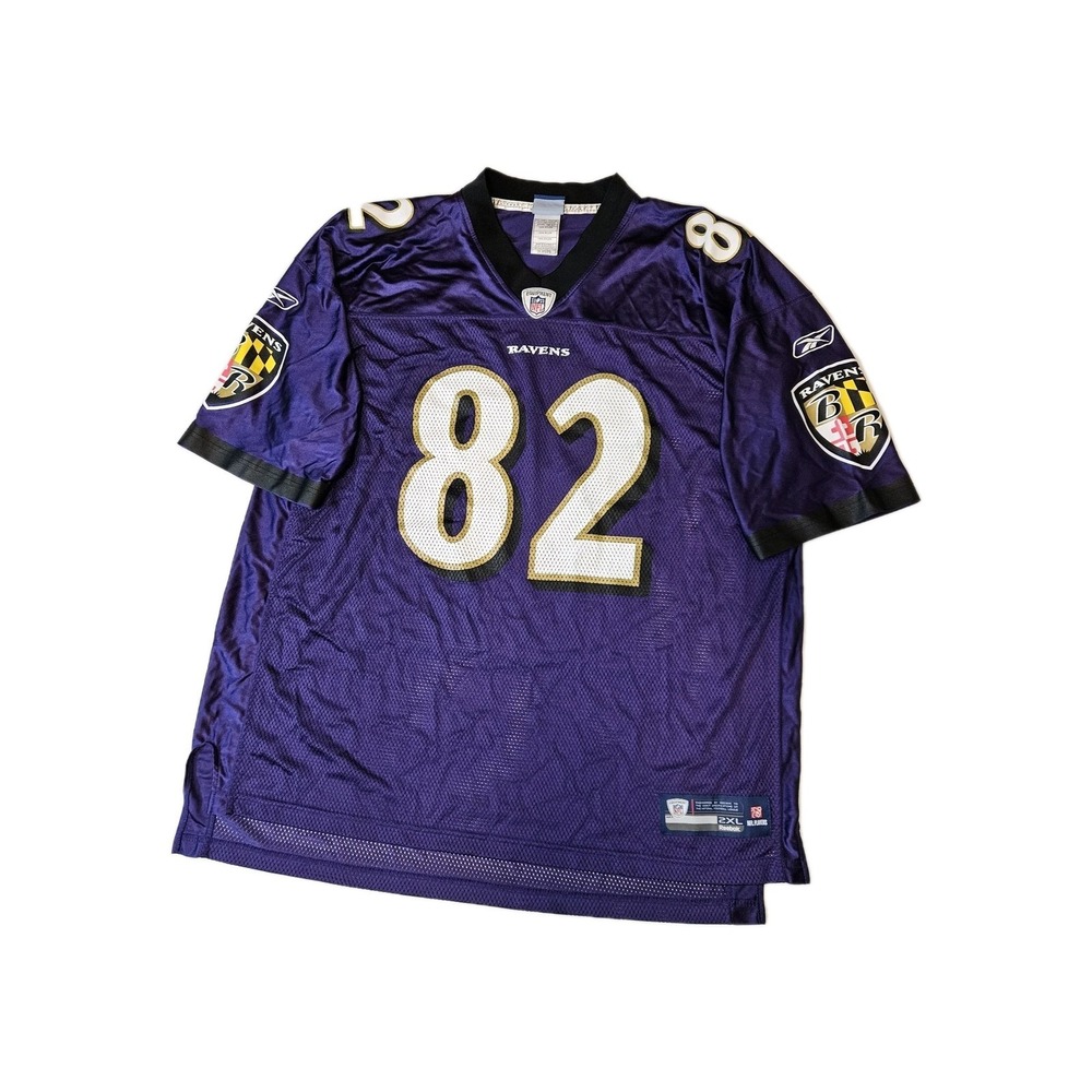 Baltimore Ravens Torrey Smith Reebok Jersey #82 Mens Sz 2xl Purple White